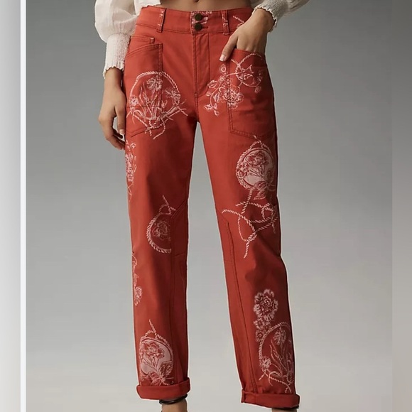 Pilcro Pants - Pilcro Anthropologie The Wanderer Printed Relaxed Pant